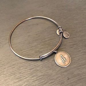 Alex and Ani “A” initial bangle